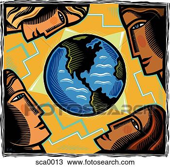 Drawing - global communication. 
fotosearch - search 
clipart, illustration, 
drawings and vector 
eps graphics images