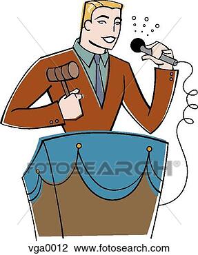 Clip Art - auctioneer. fotosearch 
- search clipart, 
illustration, 
drawings and vector 
eps graphics images