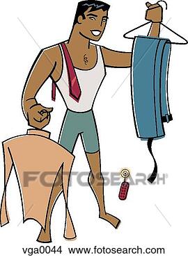 Stock Illustration - businessman dressing 
for work. fotosearch 
- search clipart, 
illustration, 
drawings and vector 
eps graphics images