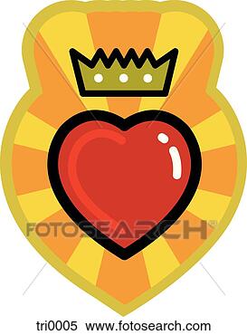 Stock Illustration - heart and crown. 
fotosearch - search 
clipart, illustration, 
drawings and vector 
eps graphics images