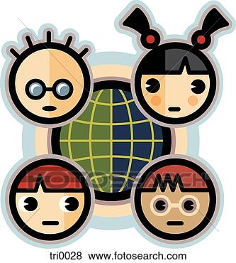 Stock Illustration - multicultural. 
fotosearch - search 
clipart, illustration, 
drawings and vector 
eps graphics images