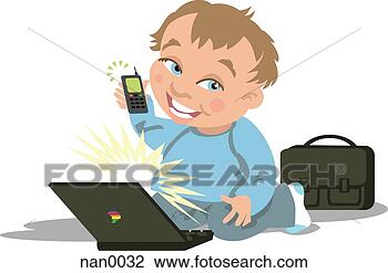Clip Art - boy playing with 
technology. fotosearch 
- search clipart, 
illustration, 
drawings and vector 
eps graphics images