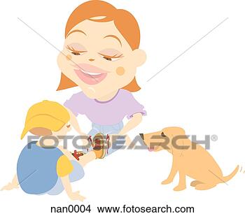 Stock Illustration - mom tying shoes 
for son. fotosearch 
- search clipart, 
illustration, 
drawings and vector 
eps graphics images