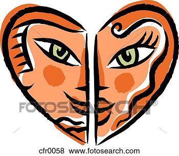 Stock Illustration - two hearts. fotosearch 
- search clipart, 
illustration, 
drawings and vector 
eps graphics images