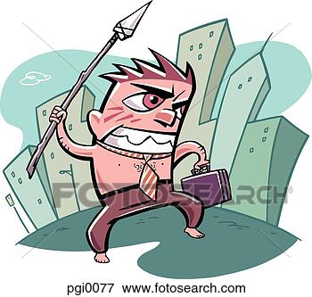 Stock Illustration - warrior businessman. 
fotosearch - search 
clipart, illustration, 
drawings and vector 
eps graphics images