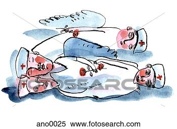 Stock Illustration - burnt out nurses. 
fotosearch - search 
clipart, illustration, 
drawings and vector 
eps graphics images