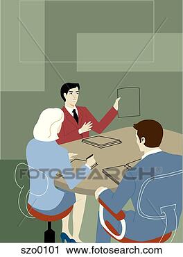 Clipart - businessman giving 
a pitch at a meeting. 
fotosearch - search 
clipart, illustration, 
drawings and vector 
eps graphics images