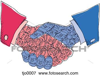 Stock Illustration - corporate handshake. 
fotosearch - search 
clipart, illustration, 
drawings and vector 
eps graphics images