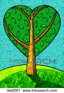Clipart - heart shaped tree. 
fotosearch - search 
clipart, illustration, 
drawings and vector 
eps graphics images