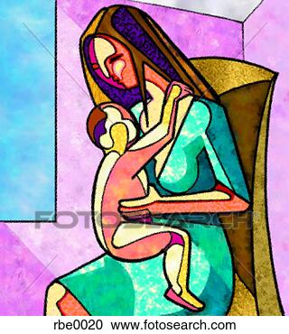 Stock Illustration - mother and child. 
fotosearch - search 
clipart, illustration, 
drawings and vector 
eps graphics images