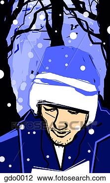 Clip Art - snowfall. fotosearch 
- search clipart, 
illustration, 
drawings and vector 
eps graphics images