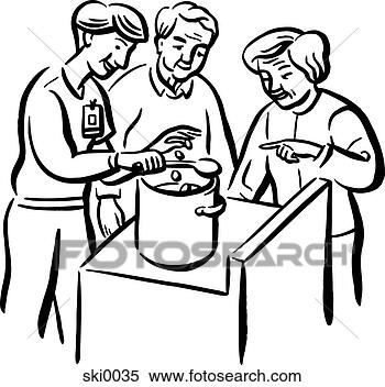 Stock Illustration - dieticians b&w. 
fotosearch - search 
clipart, illustration, 
drawings and vector 
eps graphics images