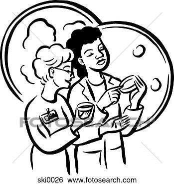 Stock Illustration - lab technicians 
b&w. fotosearch 
- search clipart, 
illustration, 
drawings and vector 
eps graphics images