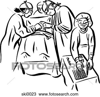 Drawing - surgery b&w. fotosearch 
- search clipart, 
illustration, 
drawings and vector 
eps graphics images