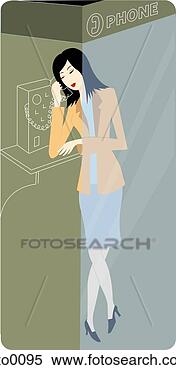 Stock Illustration - businesswoman 
using a payphone. 
fotosearch - search 
clipart, illustration, 
drawings and vector 
eps graphics images