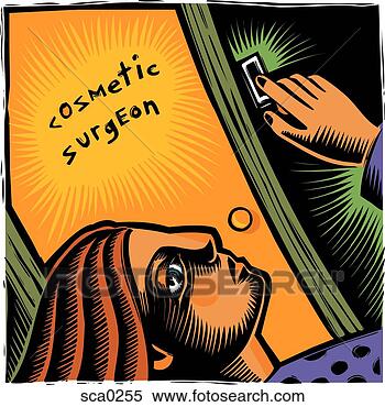 Stock Illustration - cosmetic surgery. 
fotosearch - search 
clipart, illustration, 
drawings and vector 
eps graphics images
