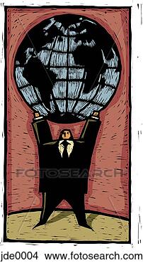 Stock Illustration - carrying the world. 
fotosearch - search 
clipart, illustration, 
drawings and vector 
eps graphics images