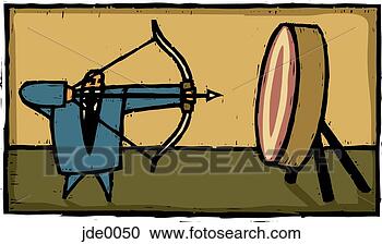 Stock Illustration - man shooting a 
bow and arrow. 
fotosearch - search 
clipart, illustration, 
drawings and vector 
eps graphics images