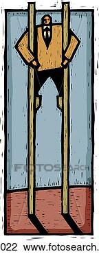 Clip Art - stilt walking. 
fotosearch - search 
clipart, illustration, 
drawings and vector 
eps graphics images