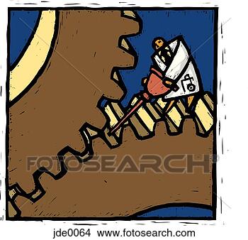 Stock Illustration - doctor oiling 
gears. fotosearch 
- search clipart, 
illustration, 
drawings and vector 
eps graphics images