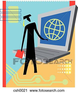 Clipart - on line graduation. 
fotosearch - search 
clipart, illustration, 
drawings and vector 
eps graphics images