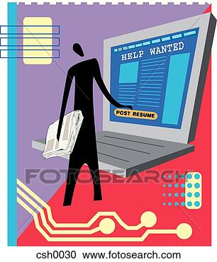 Stock Illustration - on line job search. 
fotosearch - search 
clipart, illustration, 
drawings and vector 
eps graphics images