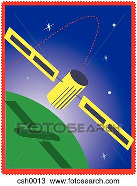 Drawing - satellite. fotosearch 
- search clipart, 
illustration, 
drawings and vector 
eps graphics images
