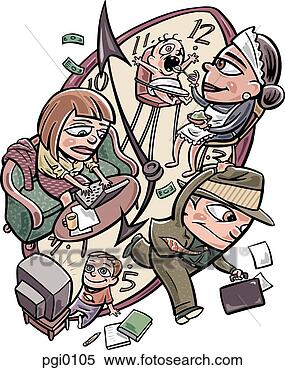 Stock Illustration - working parents. 
fotosearch - search 
clipart, illustration, 
drawings and vector 
eps graphics images