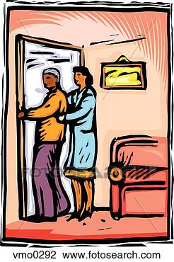 Clip Art - nurse helping 
patient return 
to room. fotosearch 
- search clipart, 
illustration, 
drawings and vector 
eps graphics images