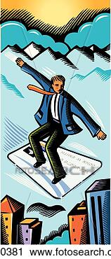 Clipart - businessman flying 
on a credit card. 
fotosearch - search 
clipart, illustration, 
drawings and vector 
eps graphics images