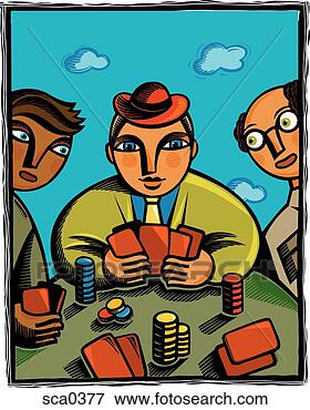 Stock Illustration - three businessmen 
playing poker. 
fotosearch - search 
clipart, illustration, 
drawings and vector 
eps graphics images