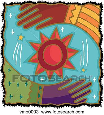Drawing - hands wrapping 
around the sun. 
fotosearch - search 
clipart, illustration, 
drawings and vector 
eps graphics images