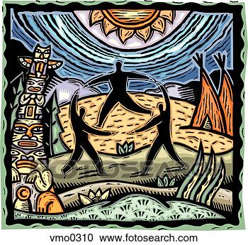 Stock Illustration - native dance. 
fotosearch - search 
clipart, illustration, 
drawings and vector 
eps graphics images