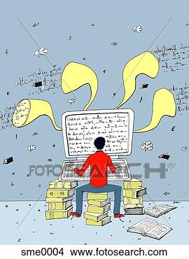 Stock Illustration - author typing 
on the computer. 
fotosearch - search 
clipart, illustration, 
drawings and vector 
eps graphics images