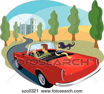 Clipart - couple driving 
towards a castle. 
fotosearch - search 
clipart, illustration, 
drawings and vector 
eps graphics images