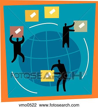 Clip Art - illustration of 
paths of import 
and export. fotosearch 
- search clipart, 
illustration, 
drawings and vector 
eps graphics images