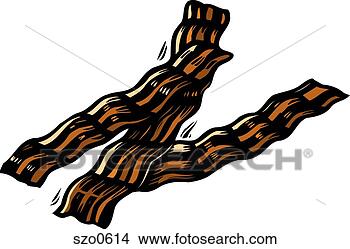 Stock Illustration - a drawing of strips 
of bacon. fotosearch 
- search clipart, 
illustration, 
drawings and vector 
eps graphics images