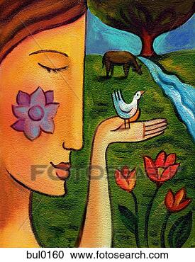 Arquivos de Ilustração - ilustração,  mãe, 
 natureza,  segurando, 
 pássaro,  palma, 
 mão. fotosearch 
- busca de ilustrações 
clipeart e desenhos