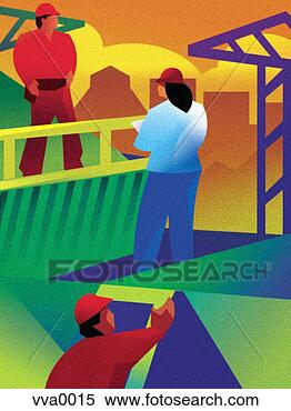 Arquivos de Ilustração - ilustração,  trabalhadores, 
 construção,  
zona. fotosearch 
- busca de ilustrações 
clipeart e desenhos