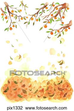 falling leaves clip art