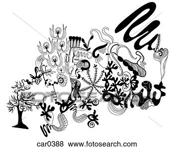 black and white pattern