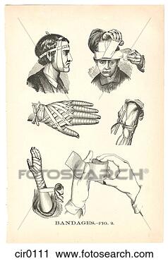 Clipart - page,  illustrations,   bandé,  blessures,   vendange,  livre.  fotosearch - recherchez  des cliparts,  des illustrations,  des dessins et  des images vectorisées  au format eps