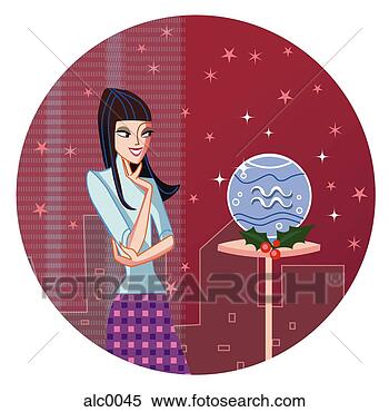an aquarius woman looking