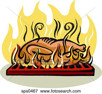 Stock Illustration - an illustration 
of roasting chicken. 
fotosearch - search 
clipart, illustration, 
drawings and vector 
eps graphics images