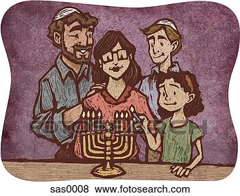 lighting the menorah.