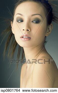 Stock Photo - studio shot of 
a lady with makeup 
and hairdo. fotosearch 
- search stock 
photos, pictures, 
images, and photo 
clipart