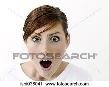 Stock Photography - woman in shock. 
fotosearch - search 
stock photos, 
pictures, images, 
and photo clipart