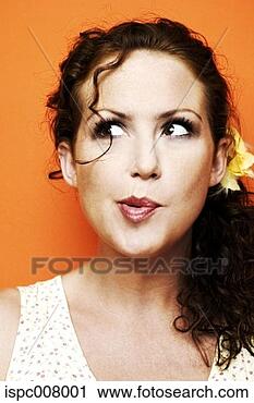 Stock Photography - woman making facial 
expression. fotosearch 
- search stock 
photos, pictures, 
images, and photo 
clipart