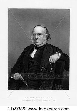 Stock Image - sir rowland hill, 
 british teacher, 
 pamphleteer and 
creator of penny. 
fotosearch - search 
stock photos, 
pictures, images, 
and photo clipart