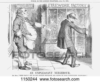 Stock Photo - 'an unpleasant 
neighbour', 1859. 
fotosearch - search 
stock photos, 
pictures, images, 
and photo clipart